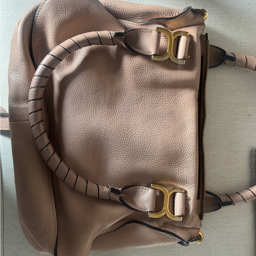 Chloe Pink Marcie Satchel, Gently Used - Picture 2 of 8